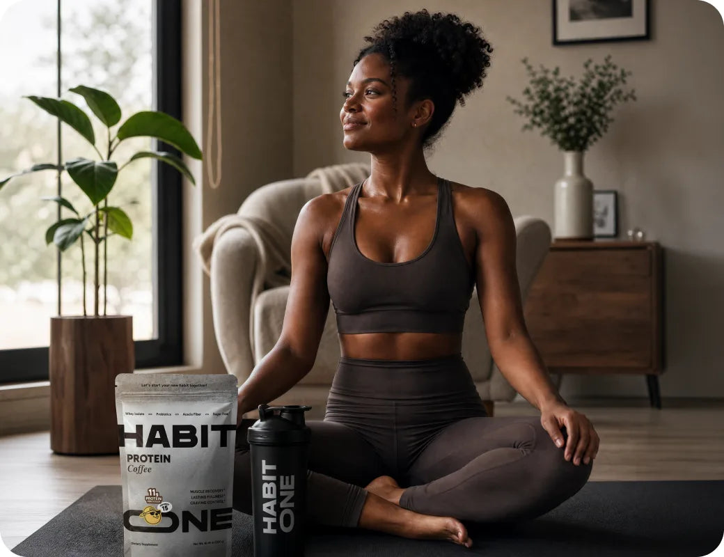 Woman staying toned with HabitONE