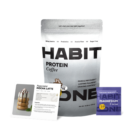 1 pack of HabitONE Protein Coffee with gifts