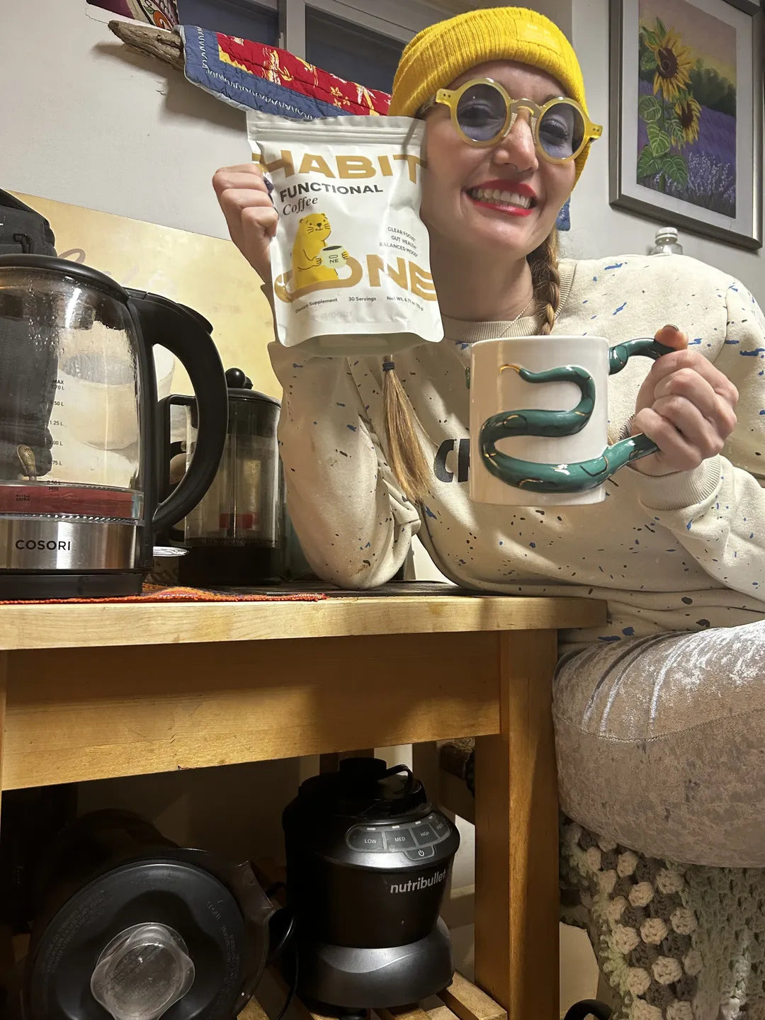 Donna with HabitONE Functional Coffee