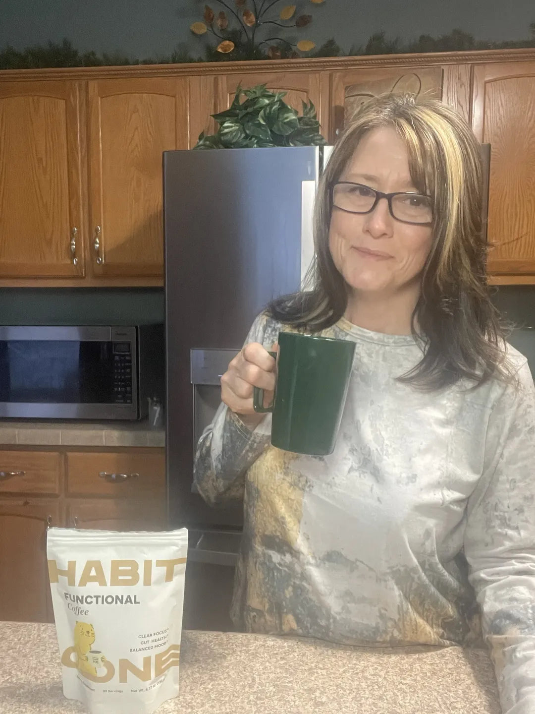 Patricia with HabitONE Functional Coffee