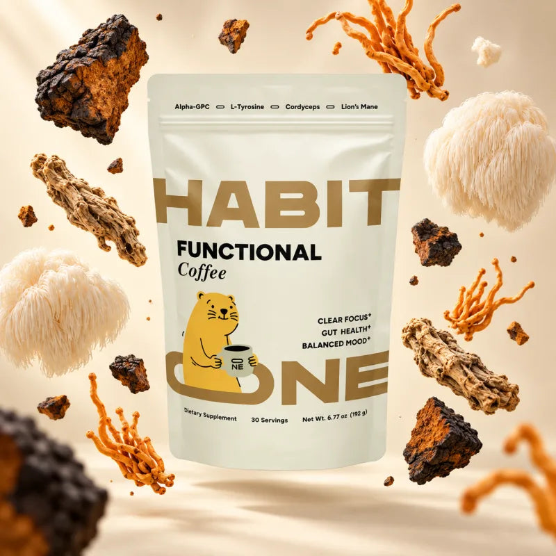 HabitONE Functional Coffee with Chaga, Lion’s Mane and Cordyceps mushrooms